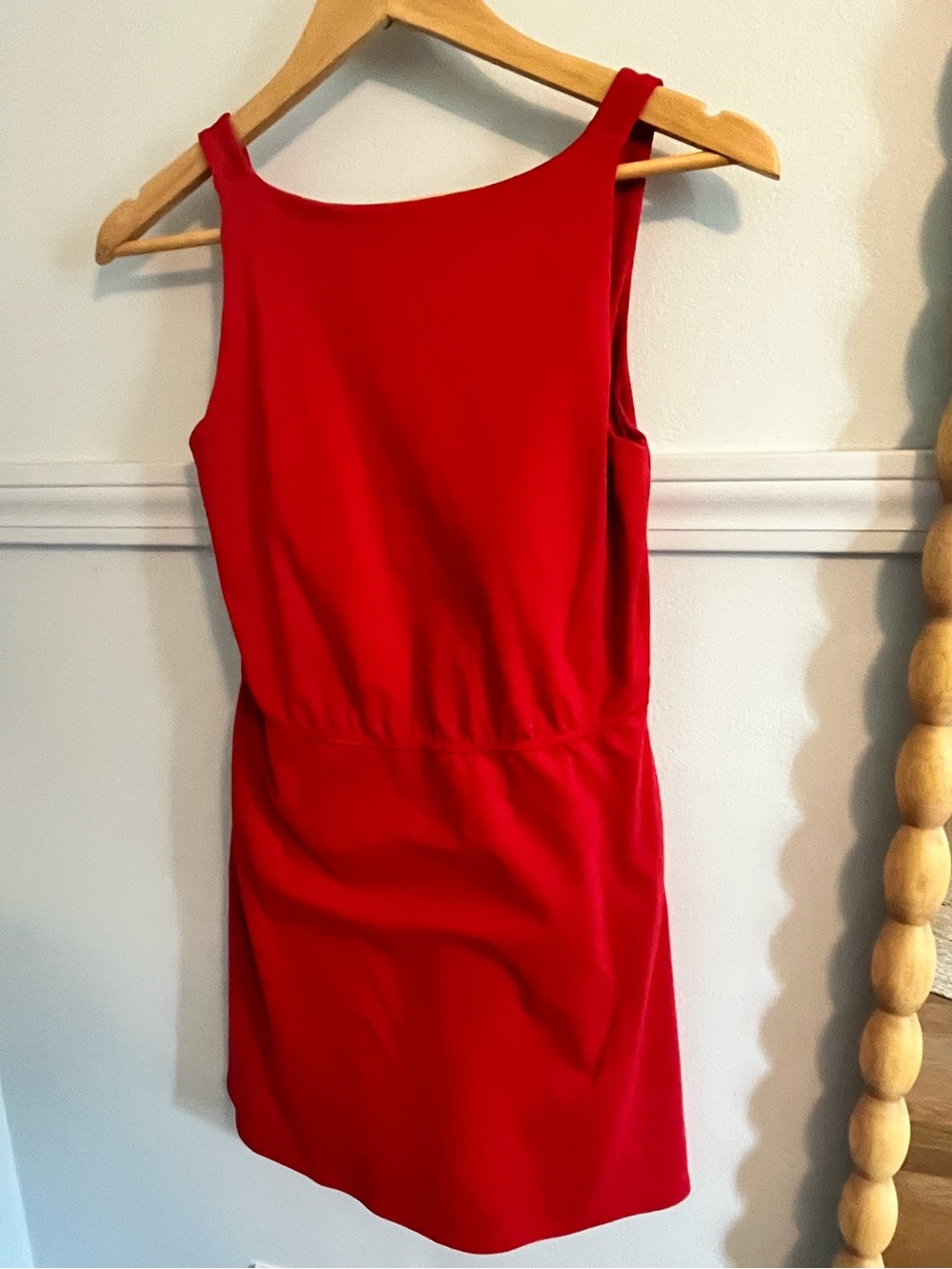 Classic Red Women's Tennis Sleeveless Dress